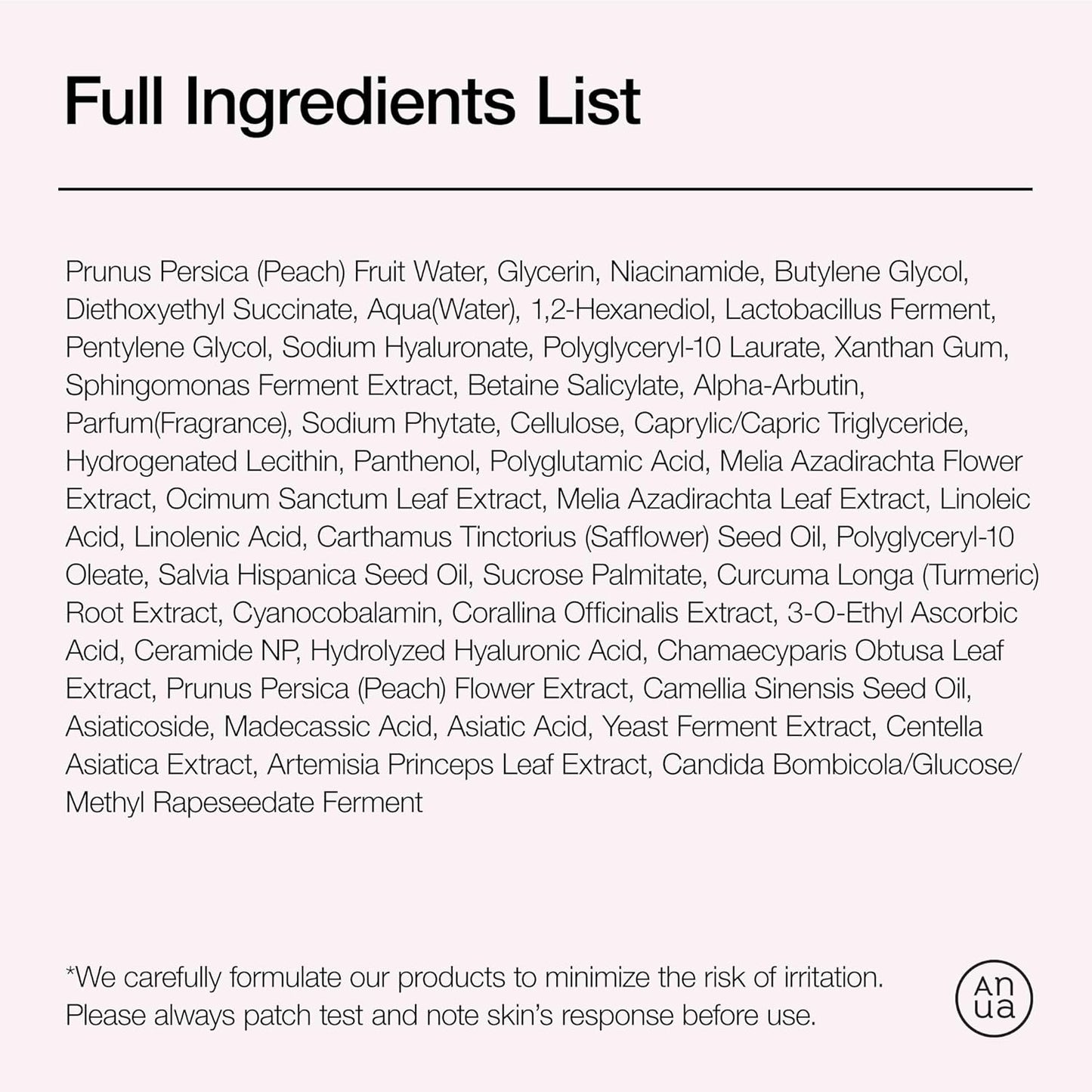 ANUA Peach 70 Niacinamide Serum, Lightweight Hydration for Dry Skin, Vitamin B12, Hyaluronic Acid, Glass Skin, Dewy Finish, Natural Pink Color, Korean Skin Care, 30ml/1.01 fl.oz