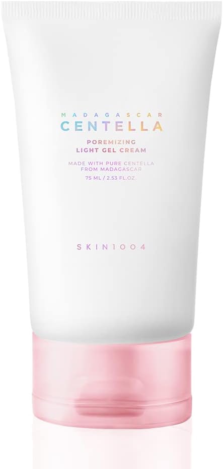 SKIN1004 Madagascar Centella Poremizing Light Gel Cream 2.53 fl.oz (75ml) | Tightens Pores | Soothes Irritated Skin