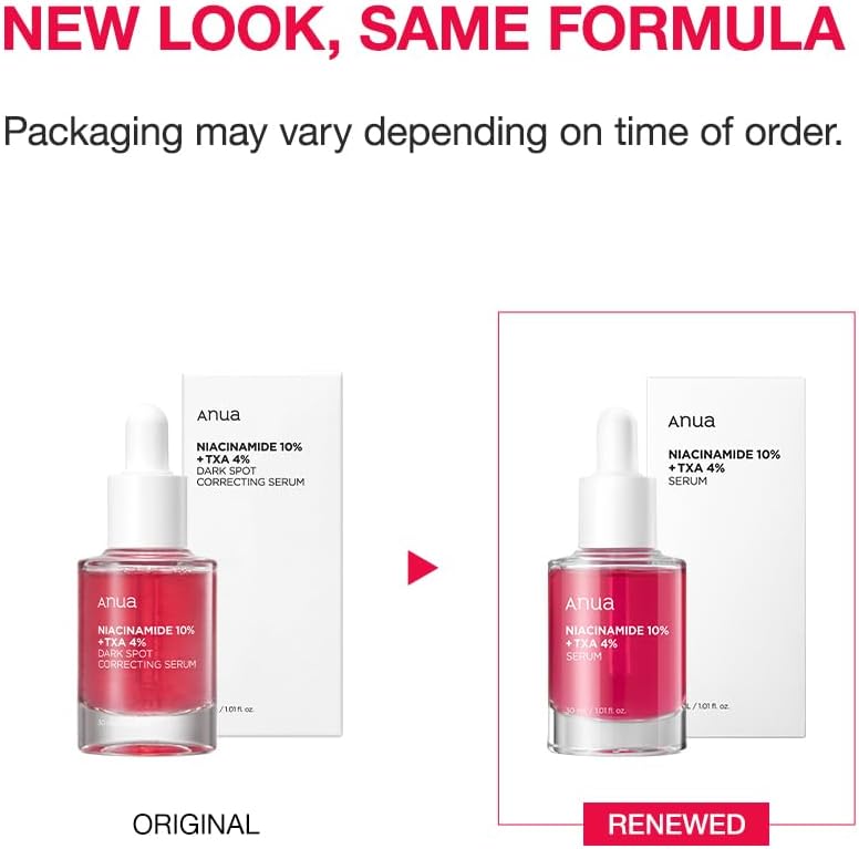 Anua 10% Niacinamide+ 4% Tranexamic Acid Serum, Ceramide, Hyaluronic Acid, Vitamin B12 natural color, for Sensitive skin, Korean Glass Skin, Fragrance-Free (30ml /1.01 fl.oz.)
