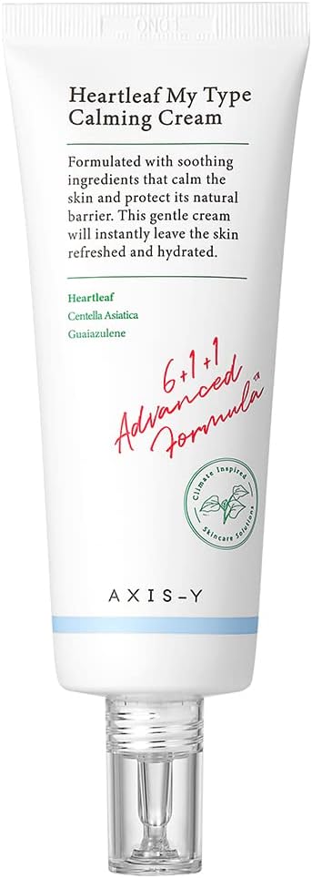 AXIS-Y Heartleaf My Type Calming Cream 60 ml / 2.02 fl. oz | Hydrating Gel Moisturizer | Sensitive Skin | Centella Asiatica | Dehydrated Skin | Korean Skincare