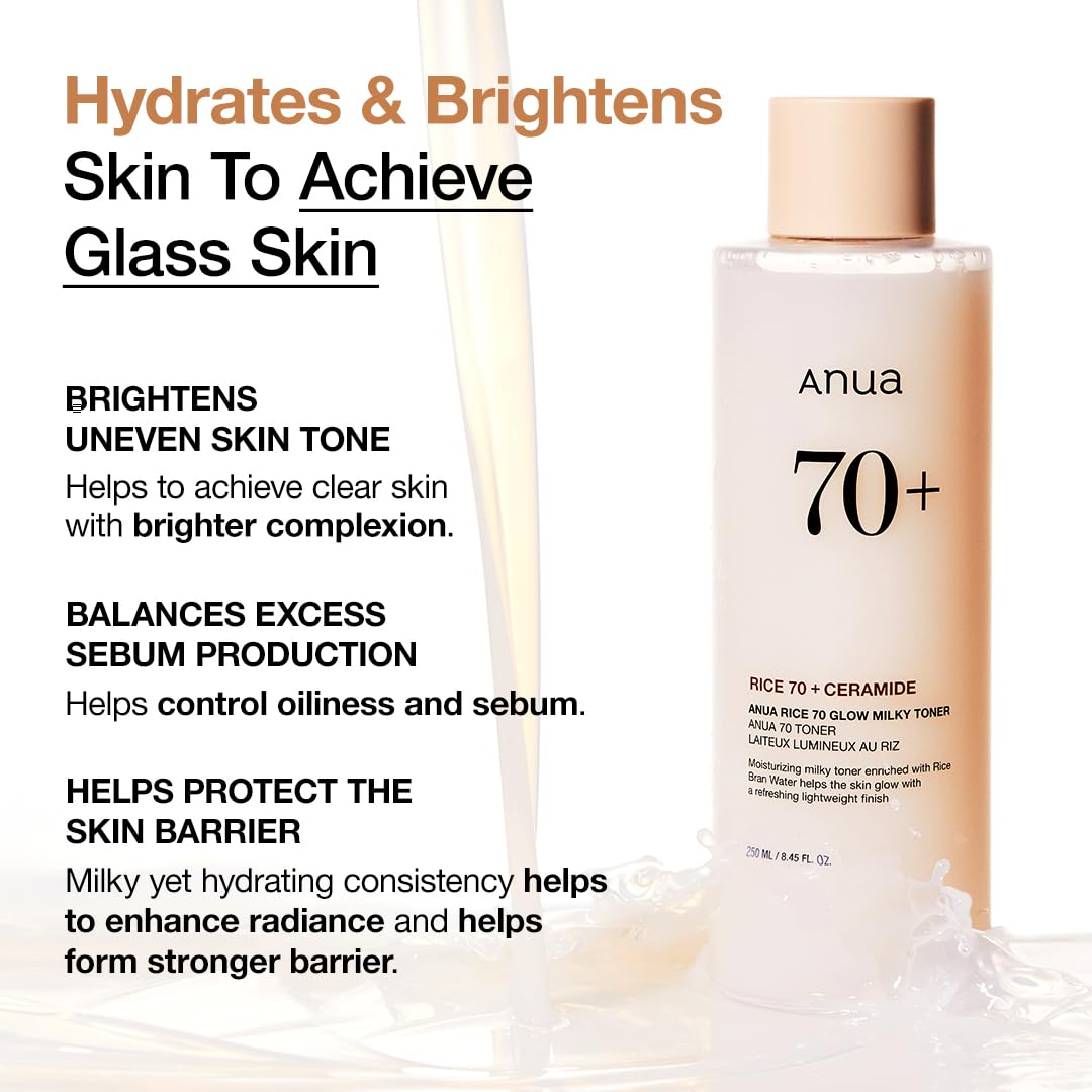 ANUA RICE 70+GLOW MILKY TONER
