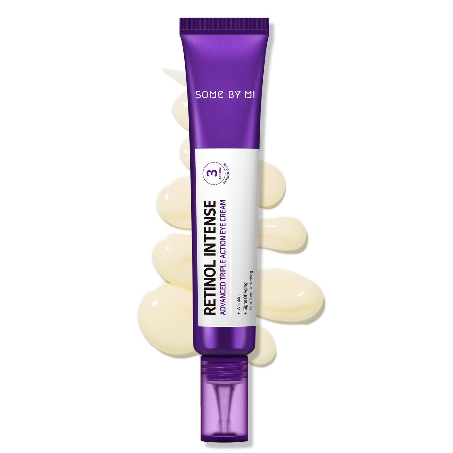 SOME BY MI Retinol Intense Advanced Triple Action Eye Cream | Mild Overnight Korean Anti-Aging Eye Cream | for Dark Circles & Fine Lines | Ideal for Retinol Beginners