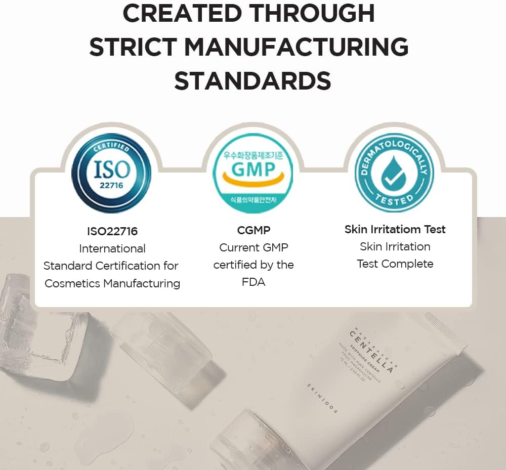 SKIN1004 Centella Repair Cream 2.53 fl.oz (75ml) | Soothing and Calming Cream with Centella Asiatica Extract, Ceramide, and Madecassoside | Moisturizing and Nourishing Skin Barrier Strengthening Cream