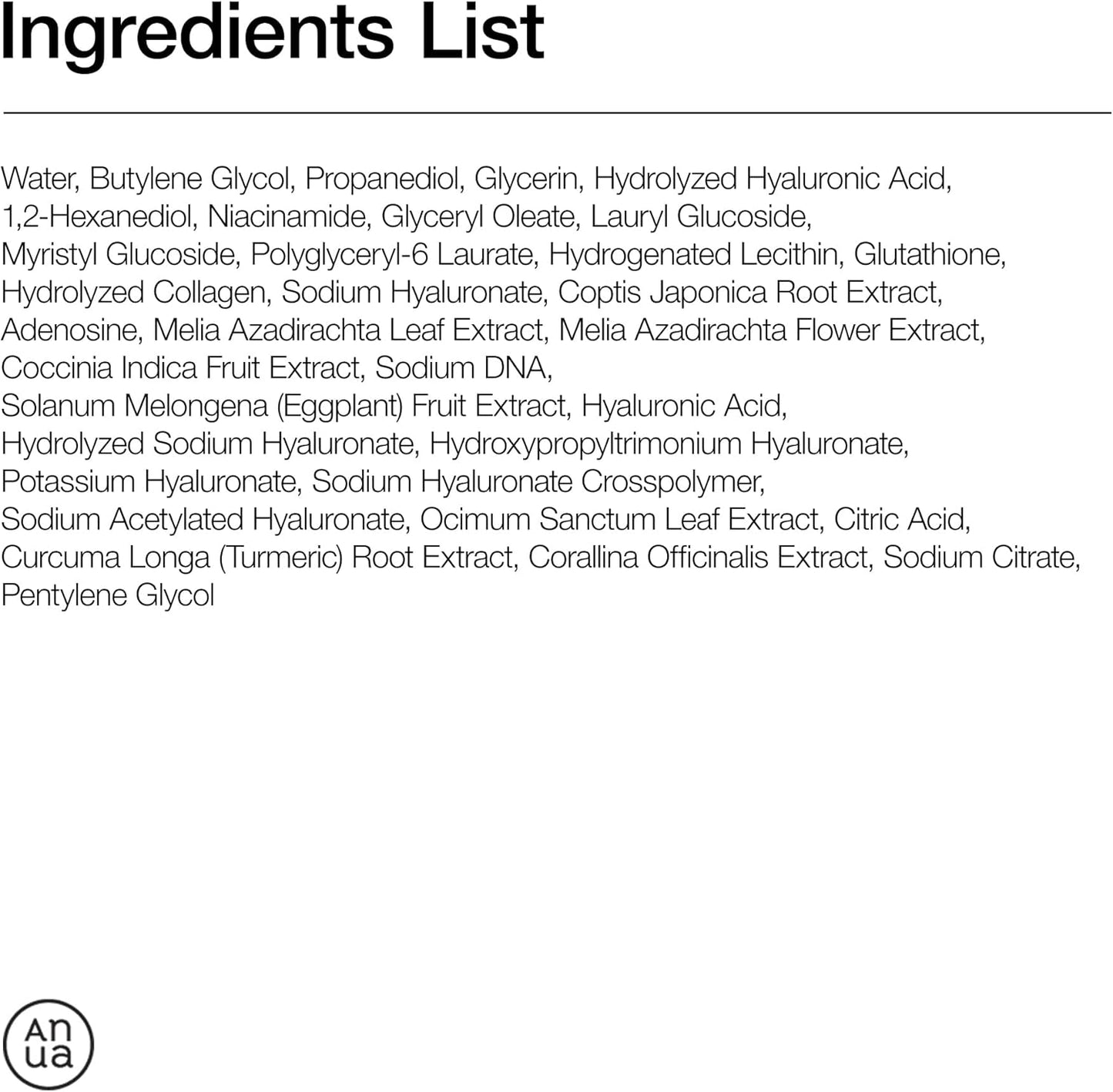 Anua PDRN Hyaluronic Acid Capsule 100 Serum, Radiant Face Serum, Hyaluronic Acid, Hydration, Moisture Plumping effect, Natural color, Fragrance free, Korean Skincare, 30ml / 1.01 fl. oz