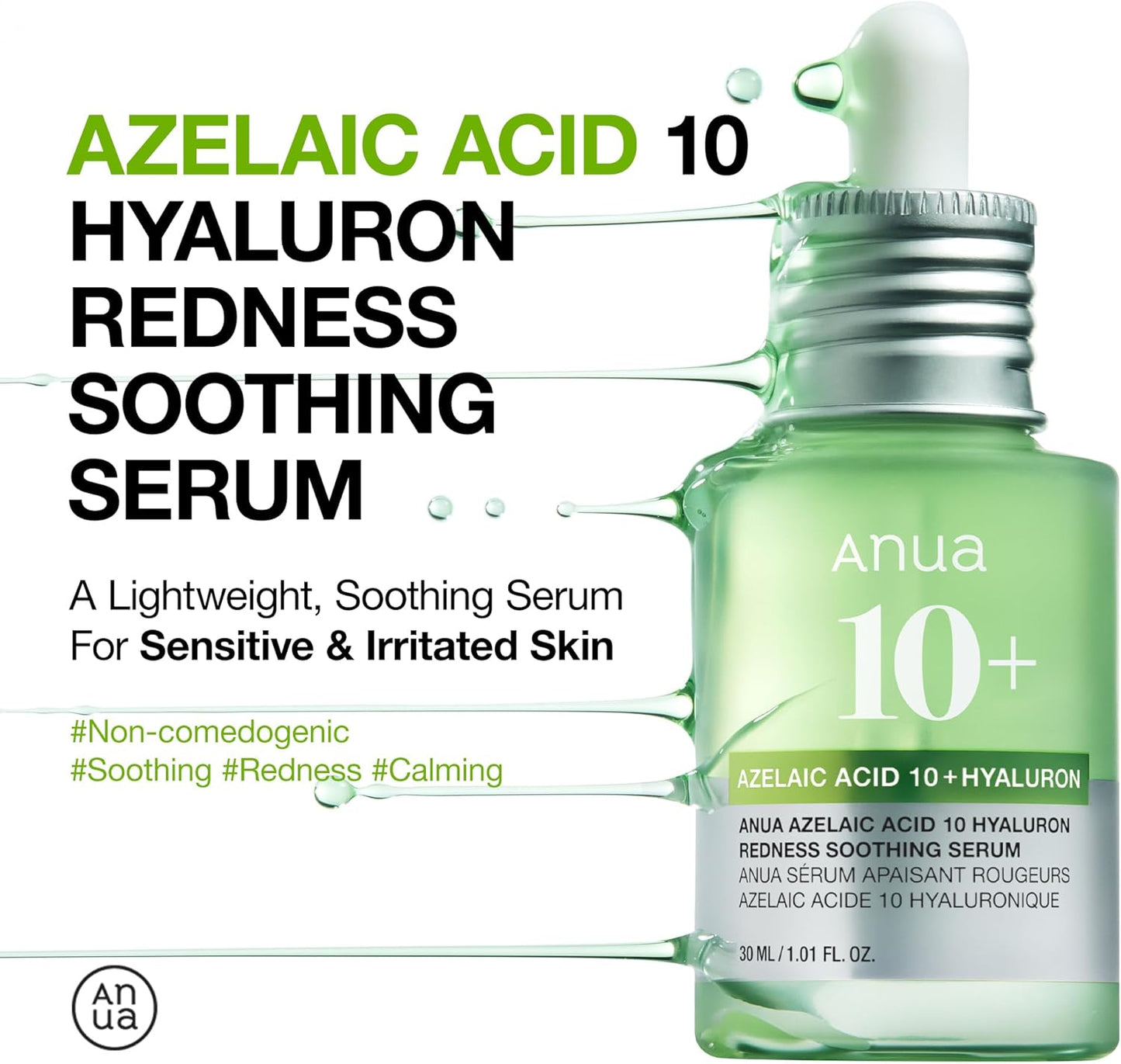 Azelaic Acid 10 Hyaluron Redness Soothing Serum 30ML