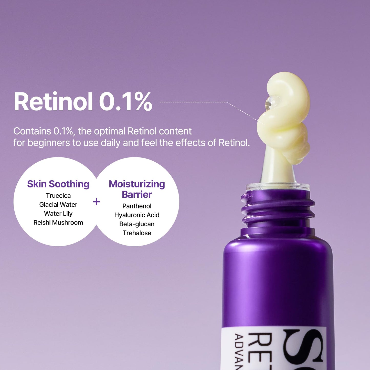 SOME BY MI Retinol Intense Advanced Triple Action Eye Cream | Mild Overnight Korean Anti-Aging Eye Cream | for Dark Circles & Fine Lines | Ideal for Retinol Beginners