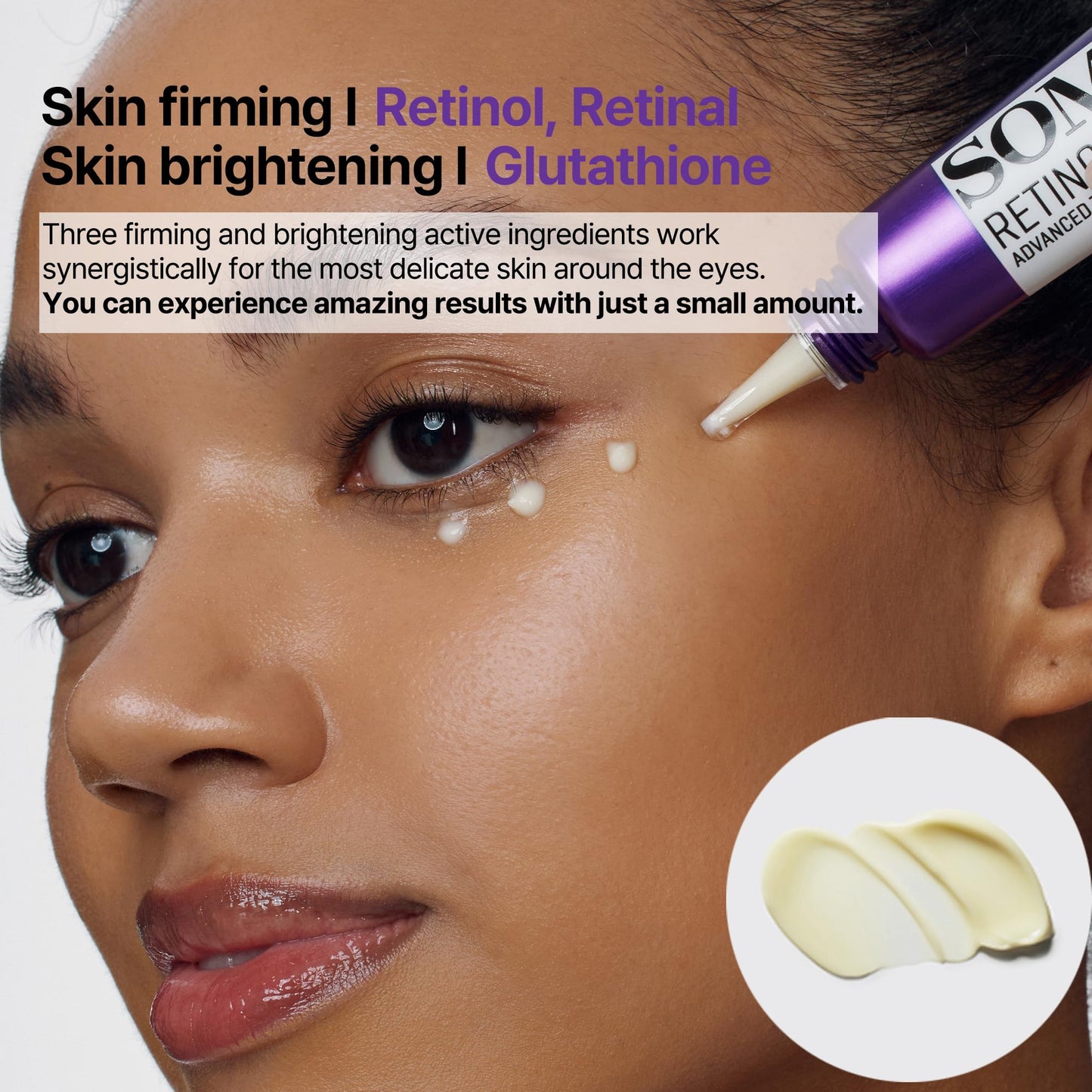 SOME BY MI Retinol Intense Advanced Triple Action Eye Cream | Mild Overnight Korean Anti-Aging Eye Cream | for Dark Circles & Fine Lines | Ideal for Retinol Beginners