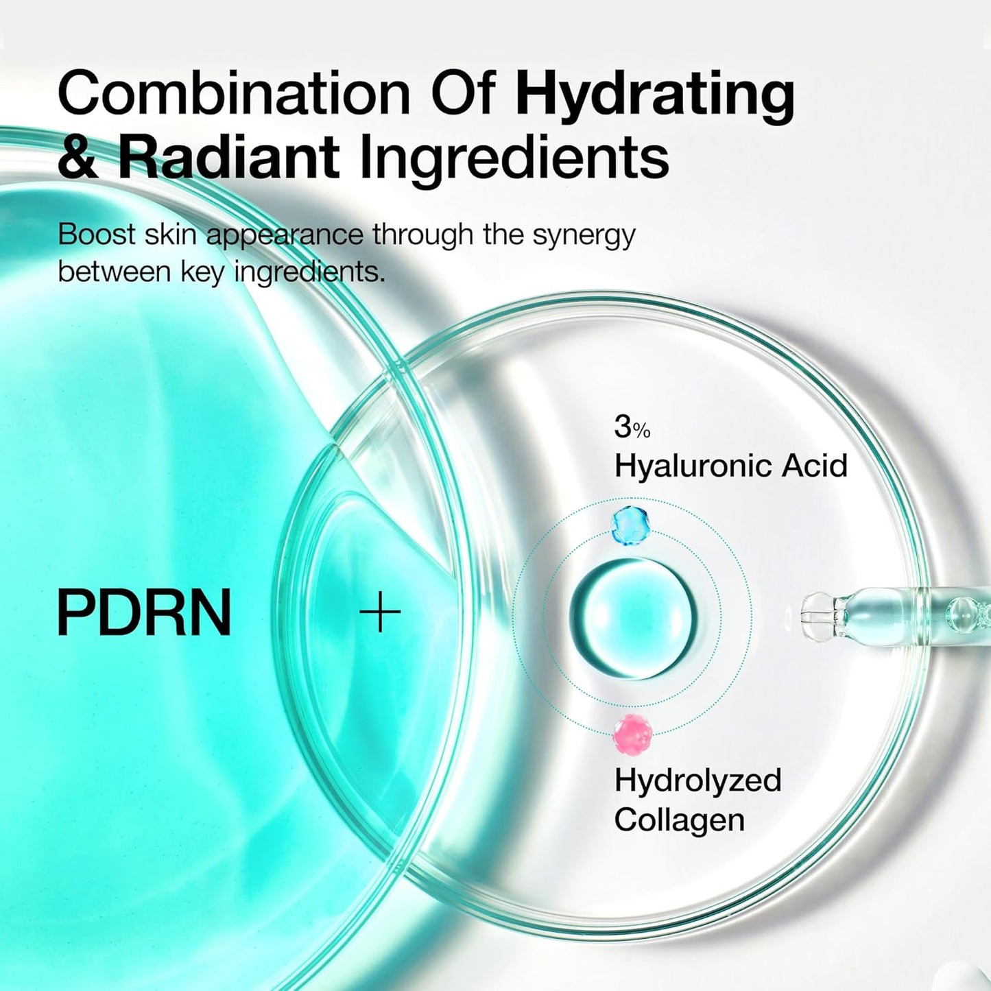 Anua PDRN Hyaluronic Acid Capsule 100 Serum, Radiant Face Serum, Hyaluronic Acid, Hydration, Moisture Plumping effect, Natural color, Fragrance free, Korean Skincare, 30ml / 1.01 fl. oz