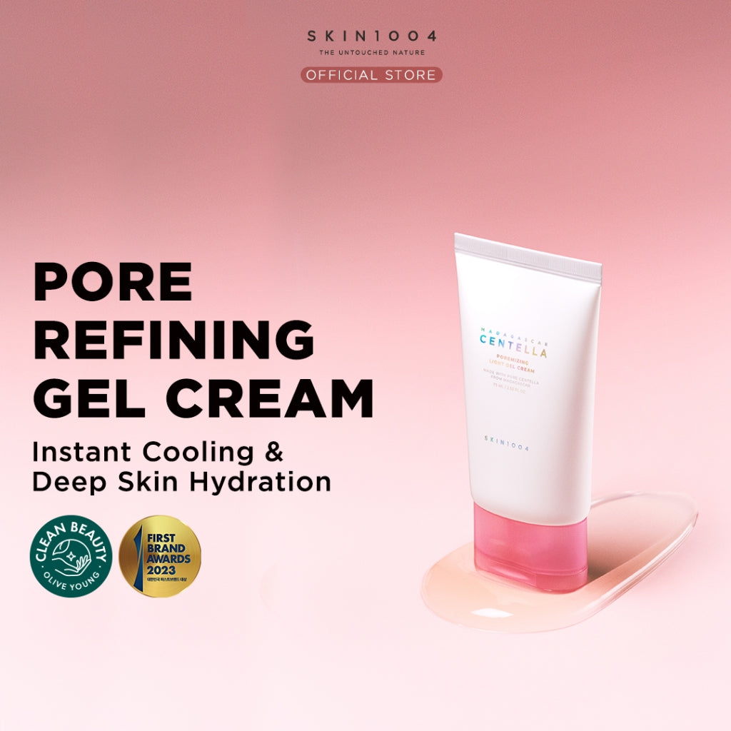 SKIN1004 Madagascar Centella Poremizing Light Gel Cream 2.53 fl.oz (75ml) | Tightens Pores | Soothes Irritated Skin